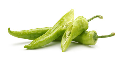 green chili pepper isolated