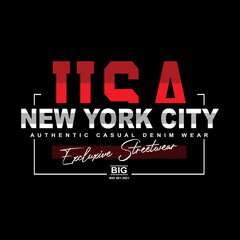 new york city denim streetwear t-shirt and apparel