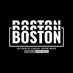 Fototapeta premium boston denim streetwear t-shirt and apparel