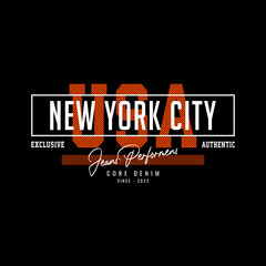 Fototapeta na wymiar new york city denim streetwear t-shirt and apparel