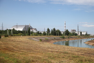 Fototapeta na wymiar Chernobyl Nuclear Power Plant in Chernobyl Exclusion Zone, Ukraine