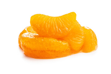 Canned tangerine. Pickled mandarin fruit.