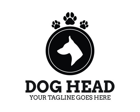 dog head logo