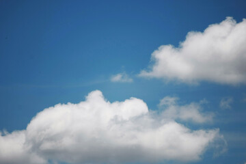 Clouds on the blue sky nature with space background wallpaper