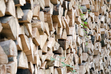 Holzschnitt, Brennholz, Forstbetrieb