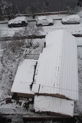 Aybar snowstorm continues in Istanbul, Maltepe/İstanbul Turkey