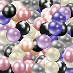 Colorful balls background. Vector background made with gradient meshes. Background design for banner, poster, flyer, card, postcard, cover, brochure. eps 10