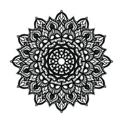 Hand drawn mandala. decoration in ethnic oriental  doodle ornament.