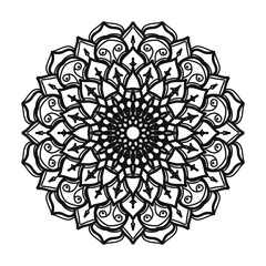 Hand drawn mandala. decoration in ethnic oriental  doodle ornament.