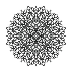 Hand drawn mandala. decoration in ethnic oriental  doodle ornament.