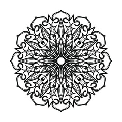 Hand drawn mandala. decoration in ethnic oriental  doodle ornament.