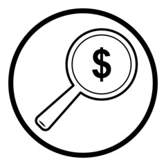 Circle Flat Icon Isolated On White Background