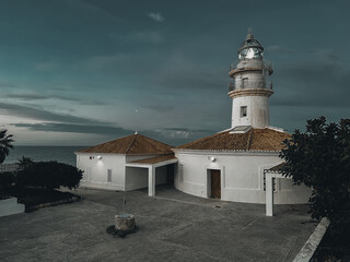 Ancient lighthouse on Spanish mediterranean coast