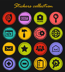 Web tools icons set