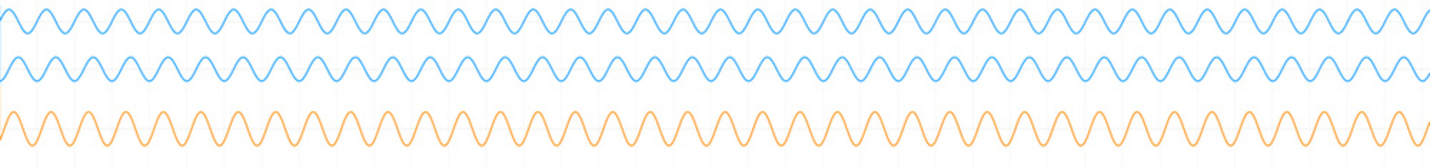 Waveforms illustration, optics, physics and quantum mechanics