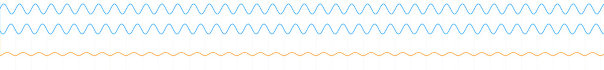 Waveforms illustration, optics, physics and quantum mechanics