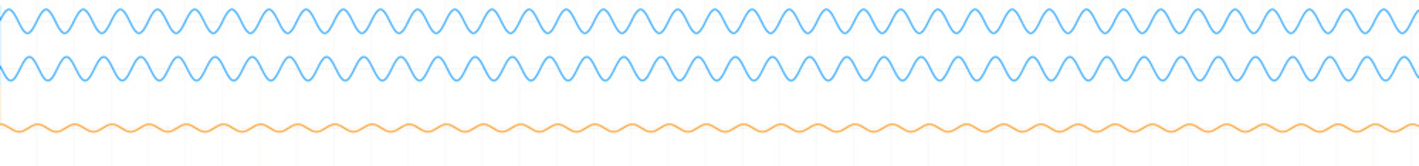 Waveforms illustration, optics, physics and quantum mechanics