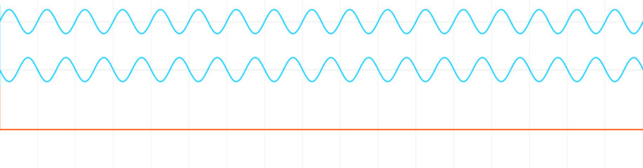 Waveforms illustration, optics, physics and quantum mechanics