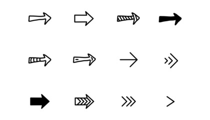 Arrow icon set