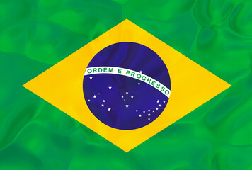 Brazil SIlk Flag
