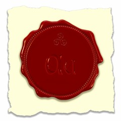 Red wax seal AU celtic