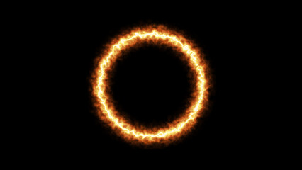 Circle FX background, fire, glow, sparks, flames, bloom effects