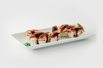 sushi on a plate