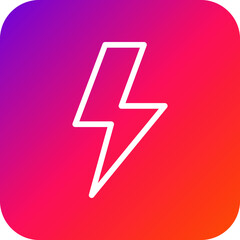 Lightning Vector Icon Design Illustration