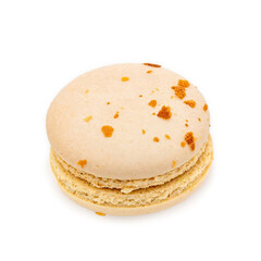 Fototapeta na wymiar Exquisite French dessert macaroon with filling