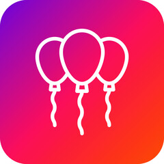 Balloons Vector Icon Design Illustration