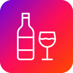 Wine Vector Icon Design Illustration