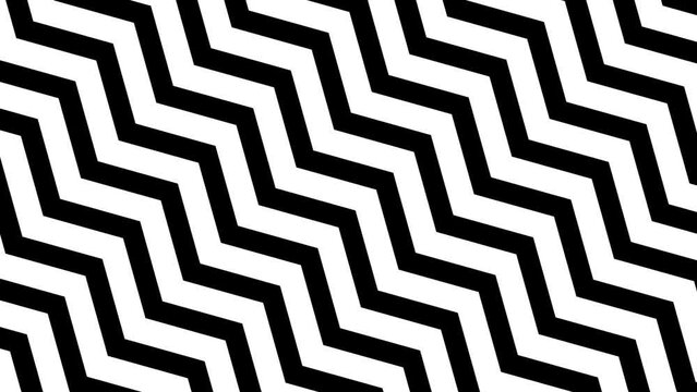 Animated abstract background with zigzags