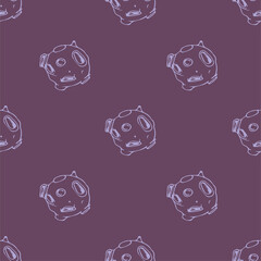 Space seamless pattern print design for Kids with moon. design for fashion fabrics, textile graphics, prints.