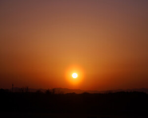 宇都宮市で見た花粉光環