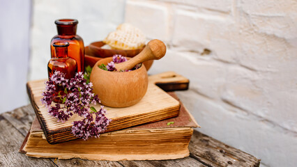 Oregano, Collect valuable flowers Origanum vulgare from moment of flowering, and start drying....