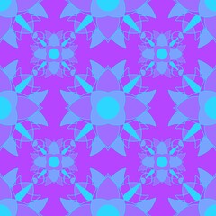 Simple floral seamless pattern with flowers for fabrics and cards and linens and kids and wrapping paper