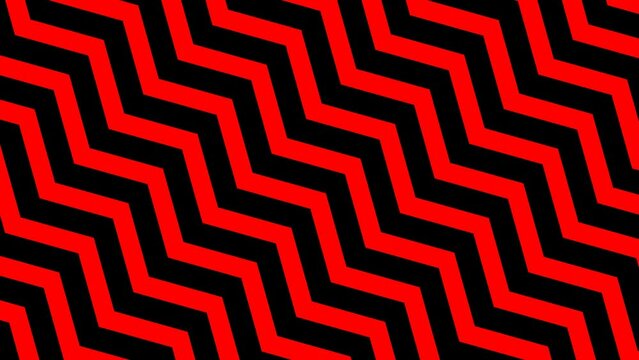 Animated abstract background with zigzags