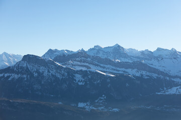 Fototapeta na wymiar Bergregion Schweiz