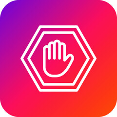 Ad Block Vector Icon Design Illustration