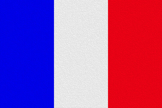 Flag of France. Illustration of the flag of France. Horizontal design. Abstract design. Illustration. Map.	