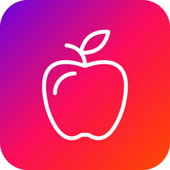 Apple Vector Icon Design Illustration