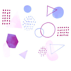 アブストラクトの水彩パステル背景イラスト