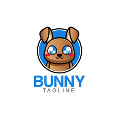 Bunny company logo vector illustration