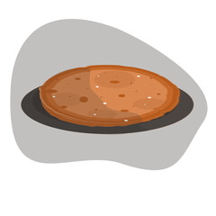 Pancake auf dem Teller 
