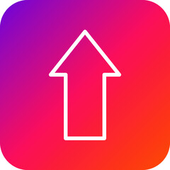 Up arrow Vector Icon Design Illustration