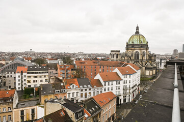 Obraz premium Schaerbeek Bruxelles immobilier logement rue Belgique toit maison