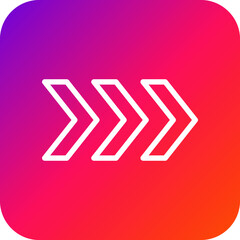 Fast Forward Vector Icon Design Illustration