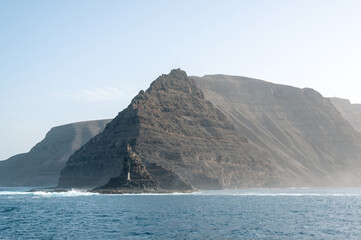 Fototapeta na wymiar Lighthouse Orzola, Lanzarote, Canary Islands, Spain