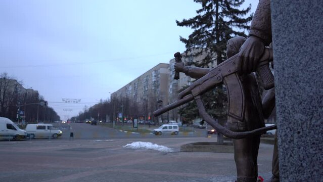 Brovary town near Kyiv, Ukraine
