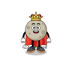 Mascot Illustration of moon king